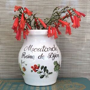 French Ceramic Mustard Pot Jar